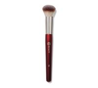 BK BEAUTY 116 SMALL ROUND COMPLEXION BRUSH - Compact Round Makeup Brush for Precise Blending of Cream Blush, Contour, Bronzer & Foundation, Vegan Bristles