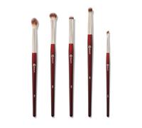 BK BEAUTY - BRUSH SET FOR HOODED OR SMALLER EYES (5PC) - Eyeshadow Brush Set for Blending, Smudging & Defining Eyeshadow and Eyeliner | Premium Eye Makeup Brushes for Precise Application