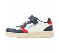 BK British Knights Noors Sneaker, White Dark Blue Red, 0 UK