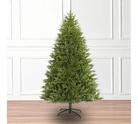 BK&MF 5-9.8Ft Full PE Christmas Tree, Premium Realistic Artificial Xmas Tree with Dense Branches & Metal Stand, 5 Sizes Easy Assembly for Indoor Home Decor,A,180cm(6Ft)