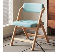 BK&MF Set of 2 Mid-Century Modern Folding Dining Chairs,Stackable Back Chair Padded Upholstered Seat Kitchen Office Chair, Metal Frame for Home Living Room,F,50x60x75cm(20x24x30inch)