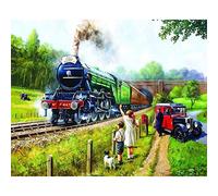 BKBCIX 5D Diamond Painting Full Round Drill Kits for Adults Full Drill DIY Retro steam Train Diamond Art Crystal Embroidery Cross Stitch Crafts Painting 30x40cm for Home Wall Decor