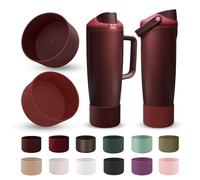 BKBY 2PCS Silicone Boot Compatible with Owala 30oz & 40oz FreeSip Sway Bottles & Tumblers, Protective Anti-Slip Bottom Cover Sleeve for Freesip Sway Tumbler (Off Road)
