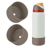 BKBY 2PCS Silicone Water Bottle Boot, Compatible with Owala 24oz 32oz 40oz, Protective Anti-Scratch & Anti-Dent No Noise Sleeve Cover for FreeSip/Twist/Flip Water Bottles (Boneyard, 32oz)