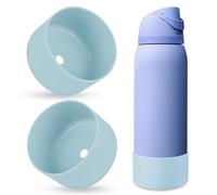 BKBY 2PCS Silicone Water Bottle Boot, Compatible with Owala 24oz 32oz 40oz, Protective Anti-Scratch & Anti-Dent No Noise Sleeve Cover for FreeSip/Twist/Flip Water Bottles (Out of the Blue, 40oz)