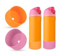 BKBY 2PCS Silicone Water Bottle Boot, Compatible with Owala 24oz 32oz 40oz, Protective Anti-Scratch & Anti-Dent No Noise Sleeve Cover for FreeSip/Twist/Flip Water Bottles