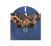 BKDODKS - 4" x 6" Greeting Card Set - Deer Bear Design - Deer Bear - Elk Design