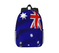 BKDODKS Australian Flag Print Unisex Backpack Adults - Waterproof Backpack Hiking Work Travel And More, Black, One Size, blackone, One Size