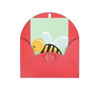 BKDODKS - Bee Print Festive Greeting Card Set, 4 x 6 Plus, Blank Greeting Cards, for All Occasions