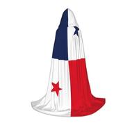 BKDODKS Flag Of Panama Print Halloween Hooded Cape Unisex Cloaks For Cosplay, Gothic, Renaissance And More