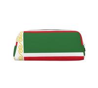 BKDODKS Flag of the Chechen Republic Print Pencil Bag Zipper Large Pencil Pouch Work Travel - Multifunctional Pencil Case