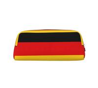 BKDODKS German flag Print Pencil Bag Zipper Large Pencil Pouch Work Travel - Multifunctional Pencil Case