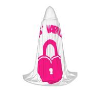 BKDODKS Just Married Print Halloween Hooded Cape Unisex Cloaks For Cosplay, Gothic, Renaissance And More