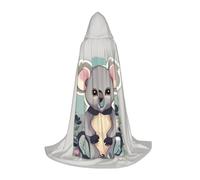 BKDODKS Lovely Koala Print Halloween Hooded Cape Unisex Cloaks For Cosplay, Gothic, Renaissance And More