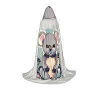 BKDODKS Lovely Koala Print Halloween Hooded Cape Unisex Cloaks For Cosplay, Gothic, Renaissance And More