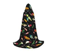 BKDODKS - Unisex hooded cloak for cosplay, gothic, renaissance and more