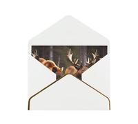 BKDODKS Wildlife Hunting Deer Bear Elk Print Greeting Card Blank Note Cards Birthday Wedding Party Invitations Appreciation Cards