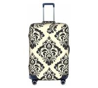 Bkdogkt Asian Elephants Print Protective Suitcase Cover Washable Travel Luggage Protector with Concealed Zipper, White, X-Large