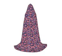 Bkdogkt Flag Of The United Kingdom Print Unisex Hooded Cloak For Wizard Carnival Halloween Christmas Cosplay Costume Robe