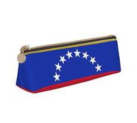 Bkdogkt Flag of Venezuela Print Simple Pencil Case Triangle Pouch for Pens Makeup Art Supplies Daily Essentials, White, One Size