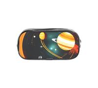 Bkdogkt Jupiter Saturn Solar System Print Transparent Pencil Case