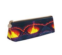 Bkdogkt Kilauea Volcano Print Simple Pencil Case Triangle Pouch for Pens Makeup Art Supplies Daily Essentials, White, One Size