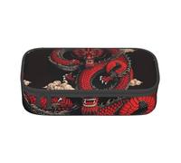 Bkdogkt Large Capacity Magic Dragon Pencil Case 21.5 x 5 x 9.5 cm