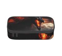 Bkdogkt Magical Dragon Print 8.3 x 2 x 3.7 In Large Capacity Pencil Case Functional Storage for Office Travel