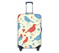 Bkdogkt Magician rabbit Print Fashionable Suitcase Cover Personalized Luggage Protector for Travel and Business, Black, L
