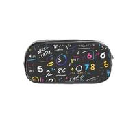 Bkdogkt Math Formula Printing Clear Stationery Pencil Case Office Storage Bag