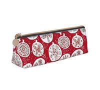 Bkdogkt Navy Painting Print Simple Pencil Case Triangular Pen Cover Makeup Artistic Daily Essentials, white, One Size, White, One Size