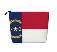 Bkdogkt North Carolina state flag Print Work Bag Essentials Single-layer Makeup Bag Travel Cosmetic Organizer Large Capacity, Black, One Size