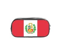 Bkdogkt Peru Flag Print Clear Pencil Case