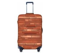 Bkdogkt red brick wall texture Print Fashionable Suitcase Cover Personalized Luggage Protector for Travel and Business, Black, S
