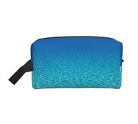 Bkdogkt Tranquil Underwater Scenery Print Large Capacity Cosmetic Organizer for Women and Men Portable Travel Makeup Pouch, White, One Size