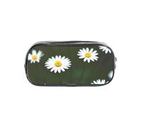 Bkdogkt Wild White Daisies Print Transparent Pencil Case Pencil Case Storage Pouch for Office