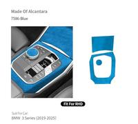 BKDONMAA Center Console Panel and Knob Cover Trim Frame Compatible for BMW 3er G20 G21 G28 Sticker Made of Alcantaras Car Interior Custom(7586 Blue)