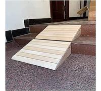 BKEKM Wheelchair Ramp Wheelchair Ramp Wooden Non-slip Threshold Ramp Portable Handicap Ramps For Home Entrance Stair Steps Scooter Ramp Anti-slip