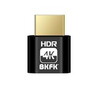 BKFK HDMI Dummy Plug 4K HDR,Virtual Monitor EDID Emulator, Headless Display Adapter,Headless hdmi Adapter，hdmi Dummy，Supports up to 4k@60Hz,1080@120Hz(4K-HDR-1P)