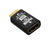 BKFK HDMI edid Emulator passthrough Display Adapter-Default Resolution-Dummy Plug Headless Ghost for HD MI Switches/Extender/AV Receiver/Video Splitters (1280X800@60Hz)
