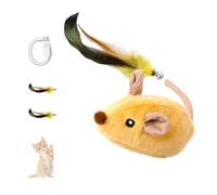 BKGBQAOW Cat Toys For Indoor Cats Adult Mice, Moving Mouse Interactive Cat Toys, Quick Tail Cat Toys, Squeaky Mouse And Kitten Toys, Interactive Play Chasing Cat Toys, Bring Fun