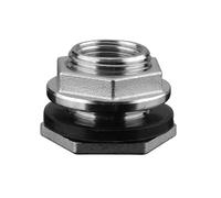 BKGWCSOR 1/2”3/4”1”1-1/4”2" Male Thread 304 Stainless Steel Pipe Single Loose Key Swivel Fitting Nut Water Tank Jointer Connector(1l2 DN15 Water Tank)