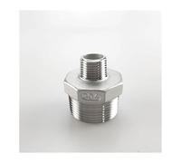 BKGWCSOR 1/8" 1/4" 3/8" 3/4" 1" 1-1/4” 2" BSP Male Thread 304 Stainless Steel Pipe Fitting Reducer Hex Nipple Connector Ada DN8 - DN50(DN25 DN15)