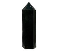 BKGWCSOR 1pc 200-250g Black Tourmaline Quartz Crystal Point Tower Polished