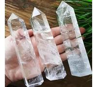 BKGWCSOR 1pc 5-6cm Big Size Clear Quartz Obelisk Quartz Crystal Point Tower Crystal Wand for Home Decoration