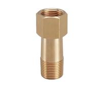 BKGWCSOR 35 50 75 100-250mm Length 1-1/2" bspt Female to Male Brass Connector Pipe Fitting Long Nipple Rod Coupler Water Gas Oil(75mm Length)