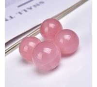 BKGWCSOR 4pcs Nature Wonders Crystal Ball Sphere Rose Quartz Spheres for, Attracting Love, Palm Stones, TouchStones,24~26mm
