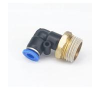 BKGWCSOR 5pc 1/2" Male to Fit Tube O/D 6mm Pneumatic Elbow Push In Connector Union Quick Release Air Fitting Plumbing