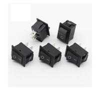 BKGWCSOR 5Pcs/Lot Black Push Button Switch 6A-10A 110V 250V KCD1 2Pin Snap-in On/Off Rocker Switch 5PCS/Lot 21MM*15MM BLACK Switches
