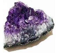 BKGWCSOR Amethyst Crystal Geode Cluster Raw Rock Quartz Crystals Druzy Gemstone for Home Decor 400-500G,One Box 400G